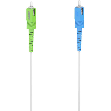 CÂBLE RÉSEAU FIBRE OPTIQUE, FICHE SC/APC - FICHE SC/UPC, 10 GBIT/S, 2M HAMA