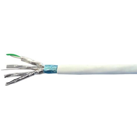 Câble réseau informatique F/FTP 4 paires 500 MHz Cat6A couronne de 100 mètres