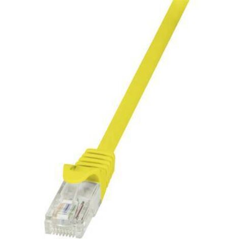 Câble réseau LogiLink CAT 5e U/UTP 1 m jaune - CP1037U - 1.00 m - jaune - [1x RJ45 mâle - 1x RJ45 mâle] V964111
