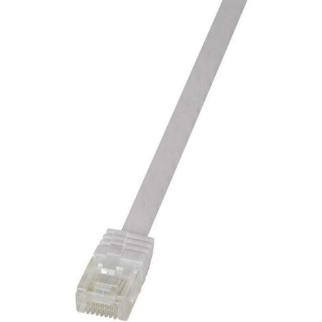 Câble réseau LogiLink CAT 6 U/UTP 15 m blanc - CF2101U - [1x RJ45 mâle - 1x RJ45 mâle] V965671