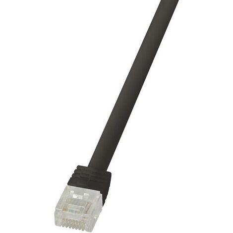 Câble réseau LogiLink CAT 6 U/UTP 2 m noir - CF2053U - [1x RJ45 mâle - 1x RJ45 mâle] V965631