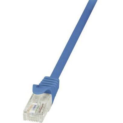 Câble réseau RJ45 CAT 6 U / UTP LogiLink - 2 connecteurs RJ45 - 3 m - Bleu - CP2066U V968711