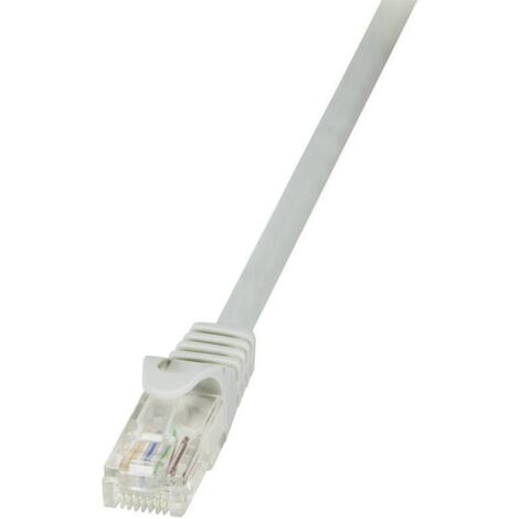 Câble réseau RJ45 CAT 6 U / UTP LogiLink - 2 connecteurs RJ45 - 7,5 m - Gris - CP2082U
