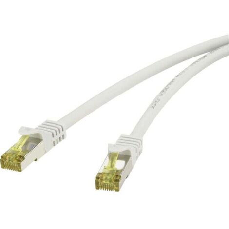 Câble réseau RJ45 CAT 6a S/FTP 1 m gris ignifuge avec cliquet – RF-4149864 Y625661