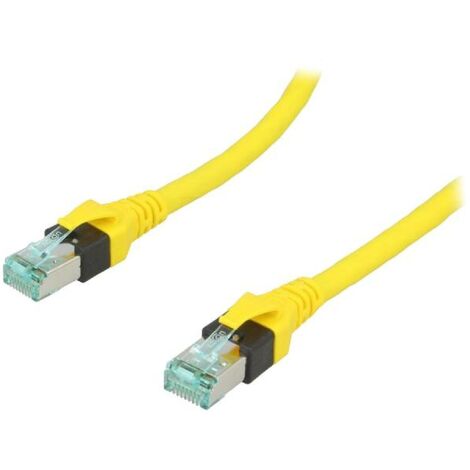 Cable reseau RJ45 male S-FTP Cat 6 jaune - 1.5m