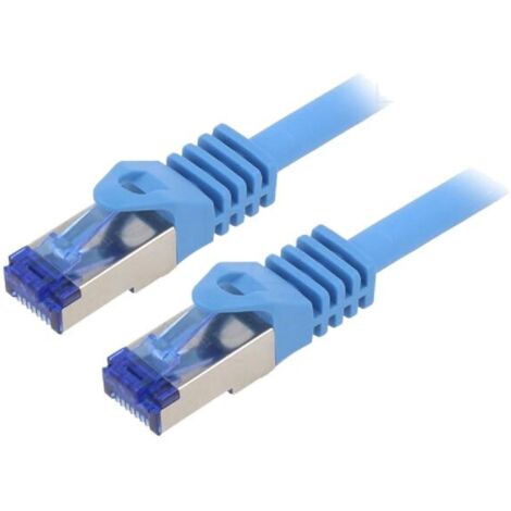 Cable reseau RJ45 male S-FTP Cat 6a Bleu - 0.25m