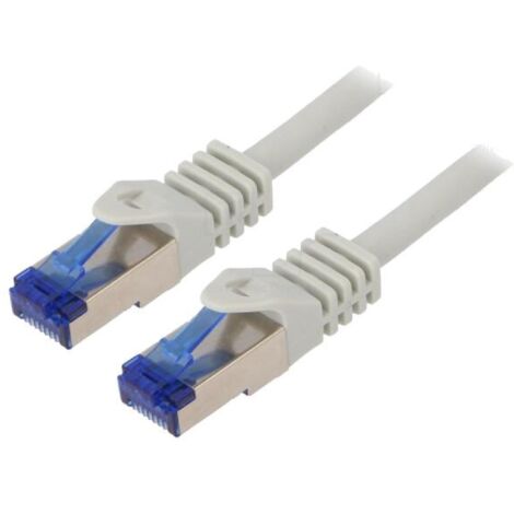 Cable reseau Rj45 male S-FTP Cat 6a Gris - 0.25m