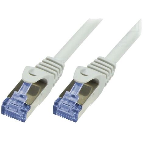 Cable reseau RJ45 male S-FTP Cat 6a gris - 5m