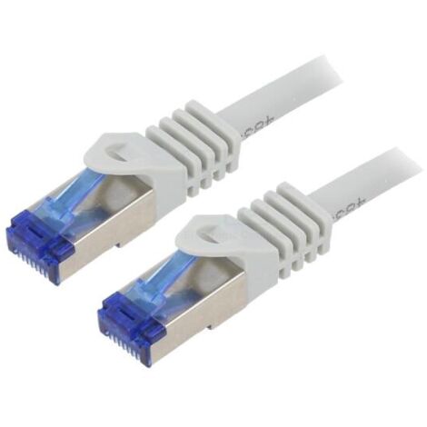 Cable reseau RJ45 male S-FTP Cat 6a gris - 5m
