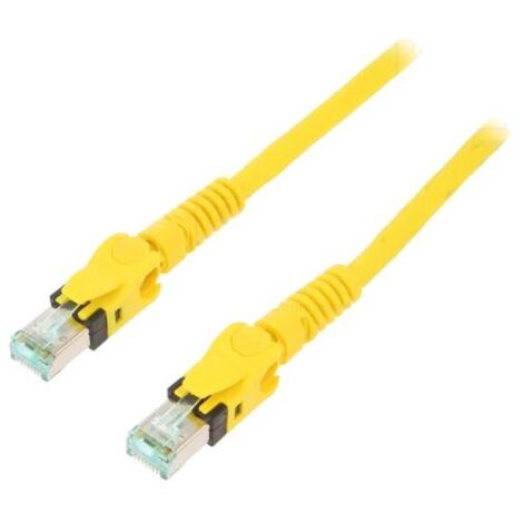 Cable reseau RJ45 male S-FTP Cat 6a jaune - 3m