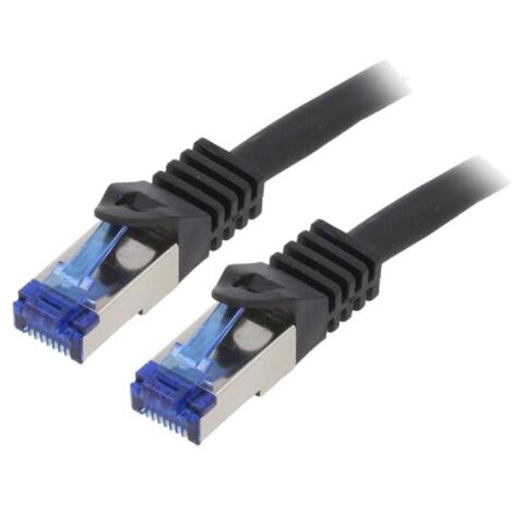 Cable reseau RJ45 male S-FTP Cat 6a noir - 1.5m