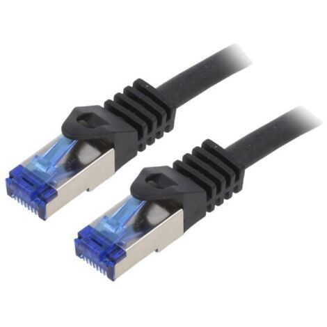 Cable reseau RJ45 male S-FTP Cat 6a noir- 5m