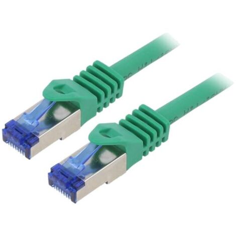 Cable reseau RJ45 male S-FTP Cat 6a vert - 0.25m