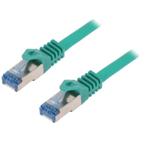 Cable reseau RJ45 male S-FTP Cat 6a vert- 1.5m