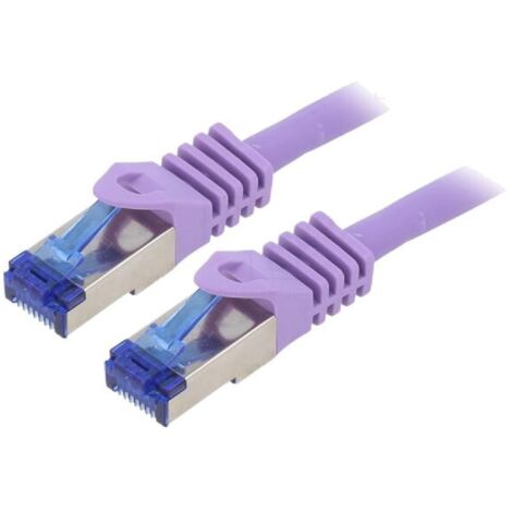 Cable reseau RJ45 male S-FTP Cat 6a violet- 2m