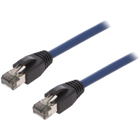Cable reseau RJ45 male S-FTP Cat 8.1 bleu- 1.5m