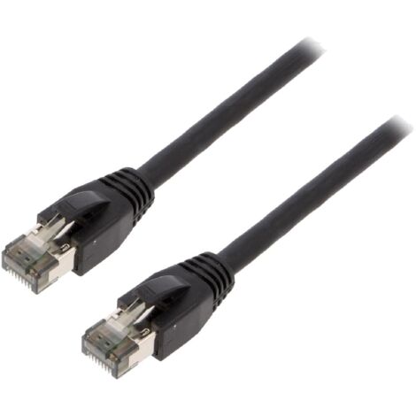 Cable reseau RJ45 male S-FTP Cat 8.1 noir- 5m