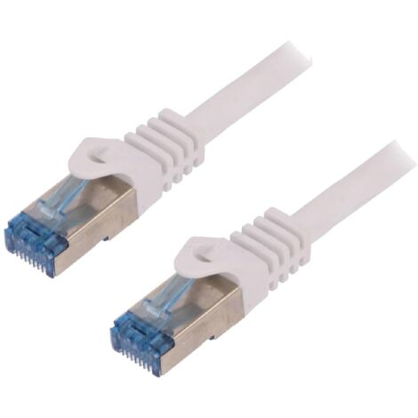 Cable reseau RJ45 male S-FTP cat.6a gris - 0.25m