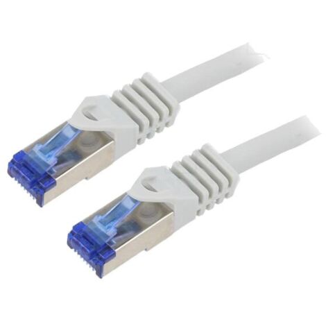 Cable reseau RJ45 male S-FTP Cat.6a gris - 1.5m