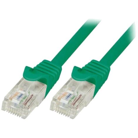 Cable reseau RJ45 male U-UTP Cat 6 vert - 5m