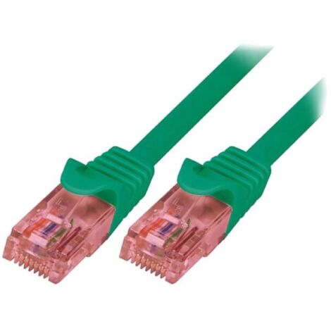 Cable reseau RJ45 male U-UTP Cat.6 vert- 1m