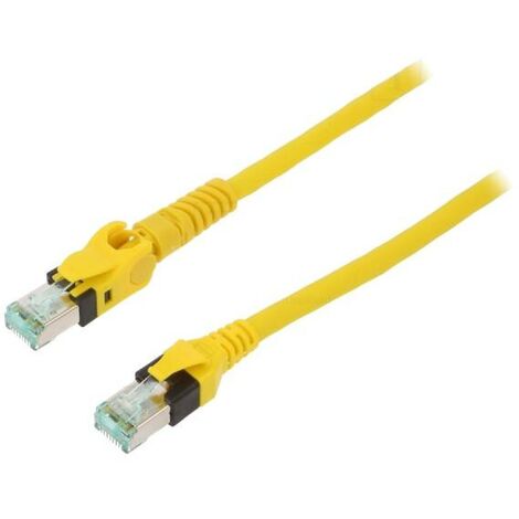 Cable reseau RJ45 Prise male SFTP Cat 6 jaune 7.5m - 1 prise RJ45 mobile