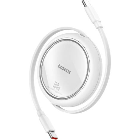 Cable retráctil USB-C 100W Free2Draw Mini 1m blanco