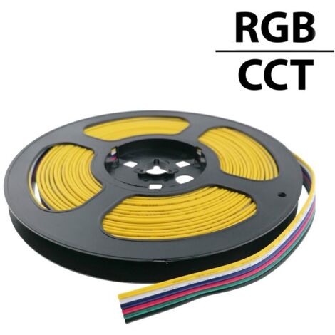Câble RGB+CCT 6 fils Ø0,52mm 12-24V DC