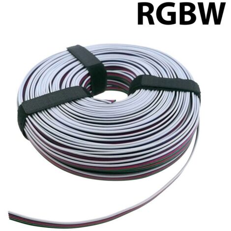 Câble RGBW 5 fils Ø0,52mm 12-24V DC
