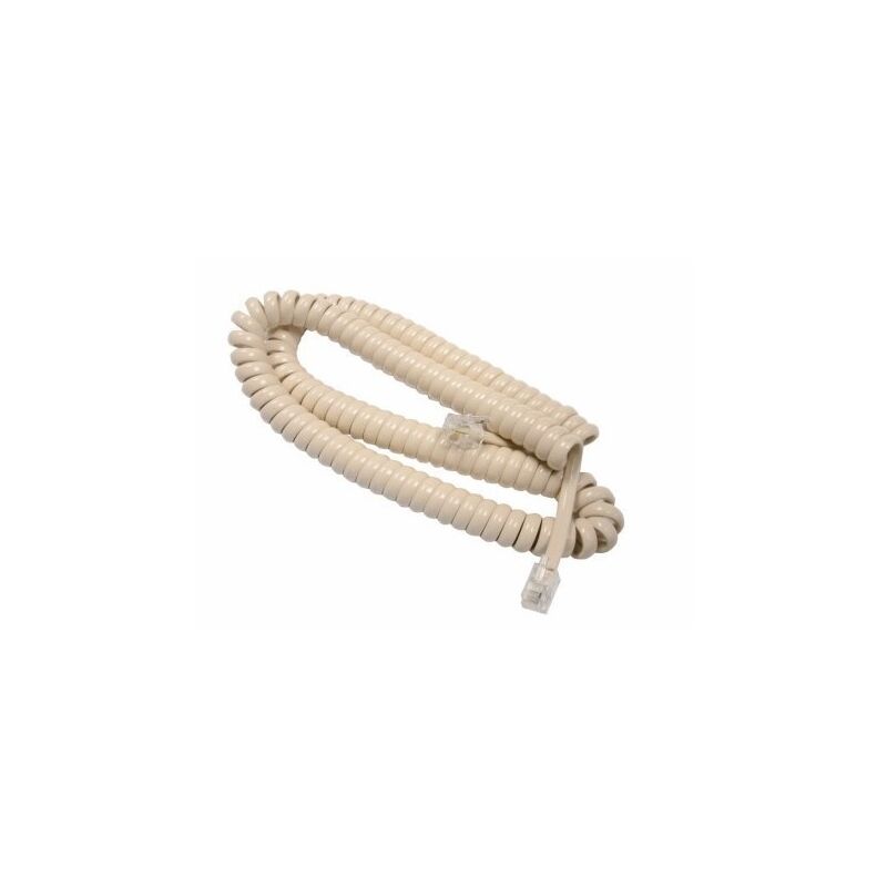 

Cable Telefonia Rizado Axil Marfil Largo Tl-071-E