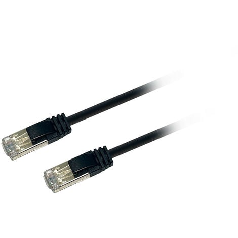 Câble réseau ethernet 1 mètre LAN SFTP RJ45 Cat.7 noir