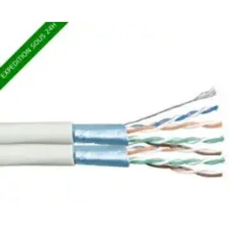Câble RJ45 Cat6 F/UTP 2x4 paires - au mètre