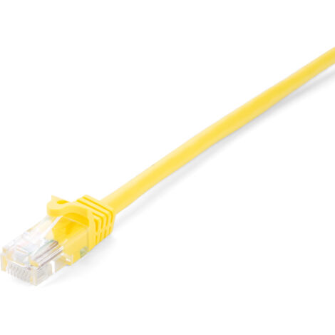 CABLE RJ45 CAT6 UTP JAUNE 5M 100 PERCENT CUIVRE