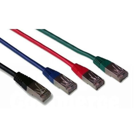 Câble RJ45 - LINEAIRE - Pack de 4 - Catégorie 6 - Blindé - 2 metres - Multicolore