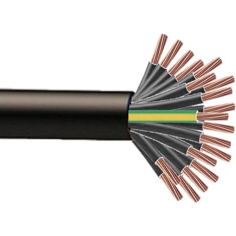 BIS-ELECTRIC Cable RO2V 19G1.5mm² à la coupe (minimum 10m)
