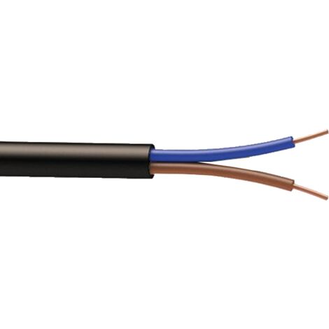 Câble RO2V 2x1.5 en couronne de 100 mètres - Marron / Bleu