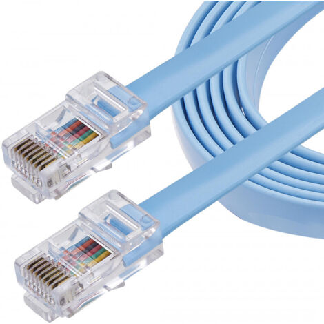 CABLE ROLLOVER CONSOLE CISCO - ETHERNET RJ-45 - M/M - 1 8 M