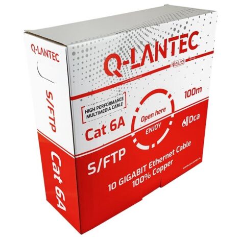 Cable S/FTP Q-LANTEC cat.6A 100 m (KIS6ALSOH100DQ)