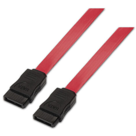 Cable SATA Aisens A130-0153/ SATA Hembra - SATA Hembra/ Hasta 0.1W/ 768Mbps/ 50cm/ Rojo