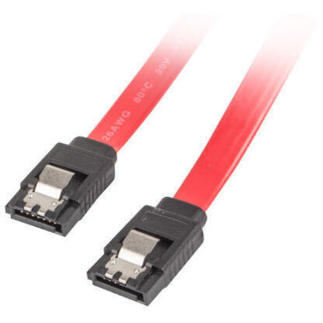 CABLE SATA III LANBERG 6GB/S HEMBRA HEMBRA CLIP METAL 0.5M