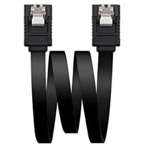 Cable SATA III Nanocable 10.18.1001-BK/ 0.5m/ Negro