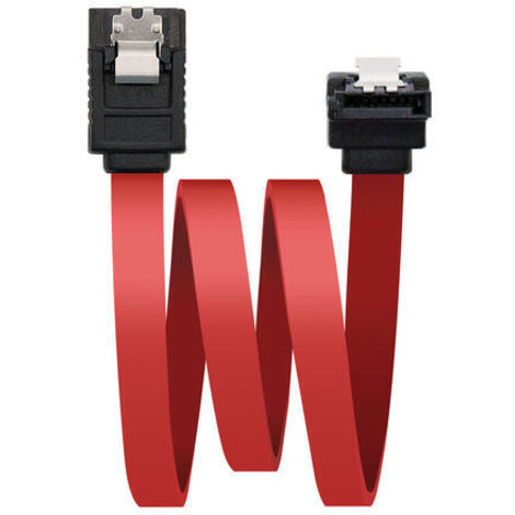 Cable SATA Nanocable 10.18.0301/ SATA Hembra - SATA Hembra/ 50cm/ Rojo