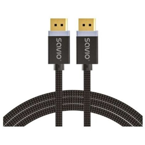 CABLE SAVIO DISPLAYPORT (M) - DISPLAYPORT (M) 2M
