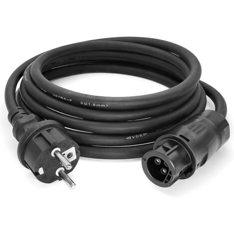 Cable Schuko para paneles solares y microinversores (10m)
