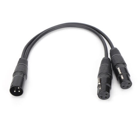 Câble séparateur audio Y JORINDO JD606, double sortie XLR femelle pour microphones professionnels