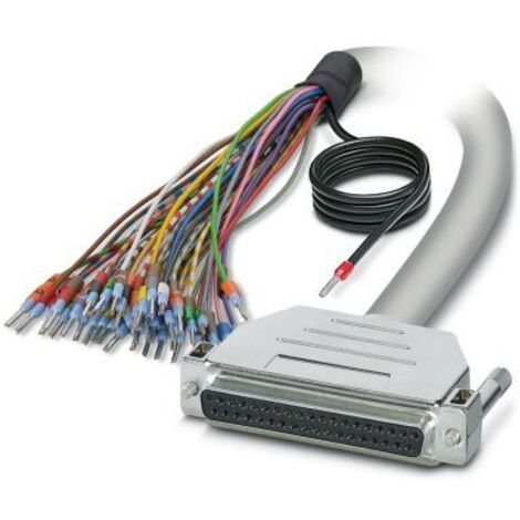 Câble série Sub-D à 37 broches vers Sans connecteur, longueur 2m, Phoenix Contact ( Prix pour 1 )