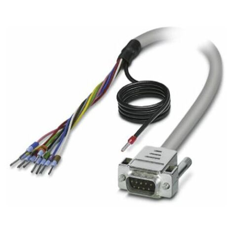 Câble série Sub-D à 9 broches vers Sans connecteur, longueur 0.5m, Phoenix Contact ( Prix pour 1 )