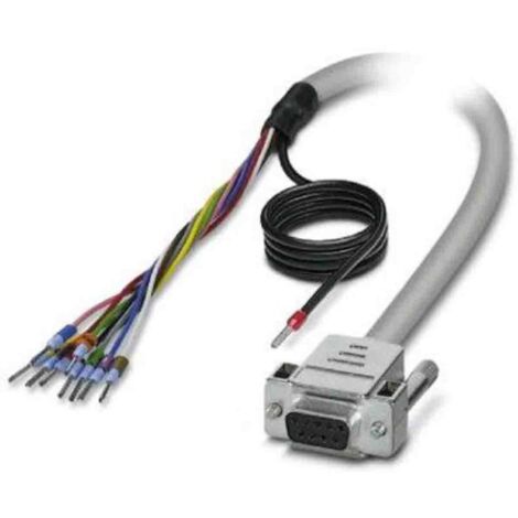 Câble série Sub-D à 9 broches vers Sans connecteur, longueur 0.5m, Phoenix Contact ( Prix pour 1 )