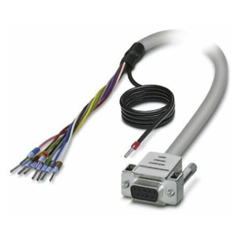 Câble série Sub-D à 9 broches vers Sans connecteur, longueur 1m, Phoenix Contact ( Prix pour 1 )