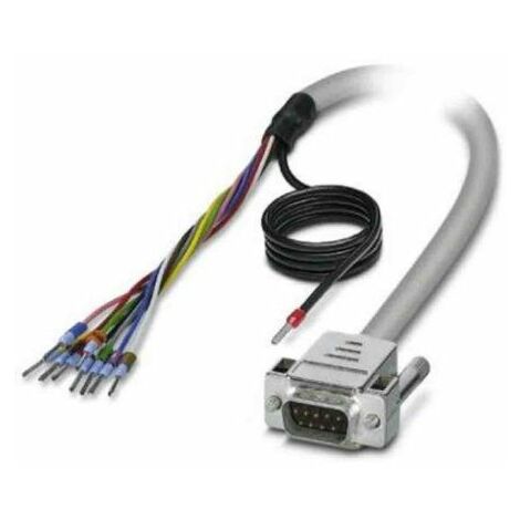 Câble série Sub-D à 9 broches vers Sans connecteur, longueur 4m, Phoenix Contact ( Prix pour 1 )
